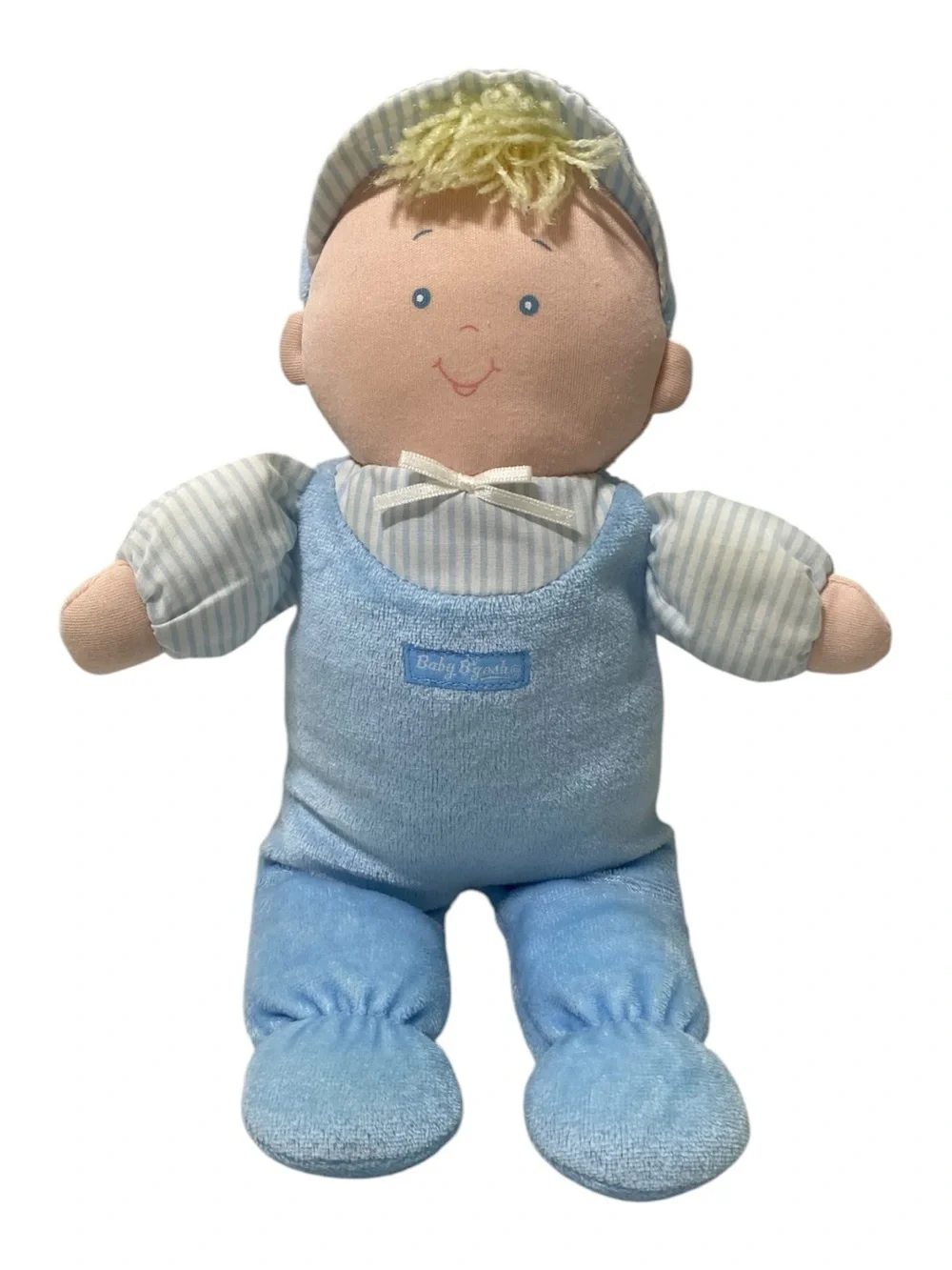 Osh Kosh B'Gosh Baby Plush Soft Doll Blue Boy Blonde Kids Vintage Stuffed